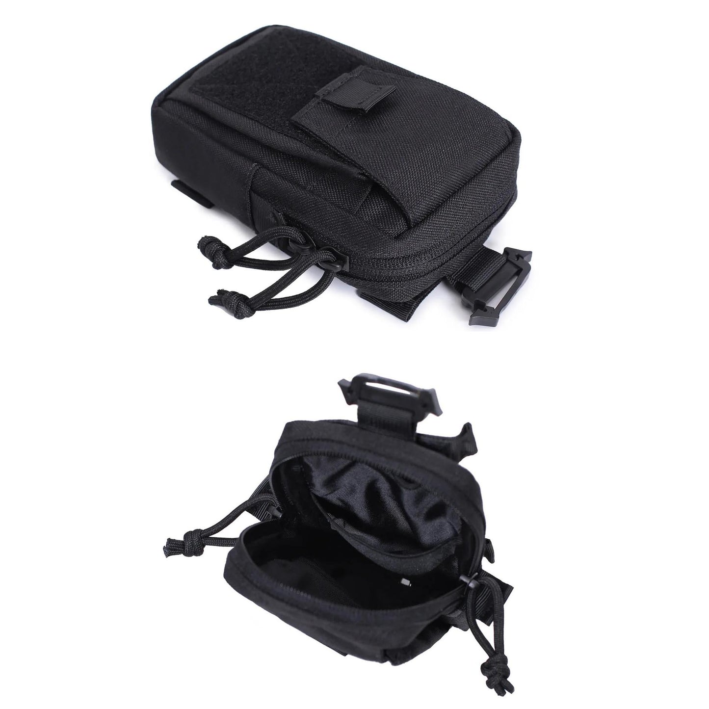 Pochette Smartphone Bretelle Sac à Dos ouverte et fermée