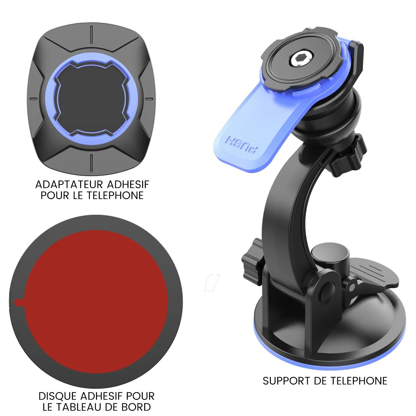 Support Voiture pour Téléphone Portable pack