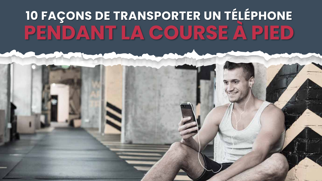 bannière blog course à pied avec téléphone