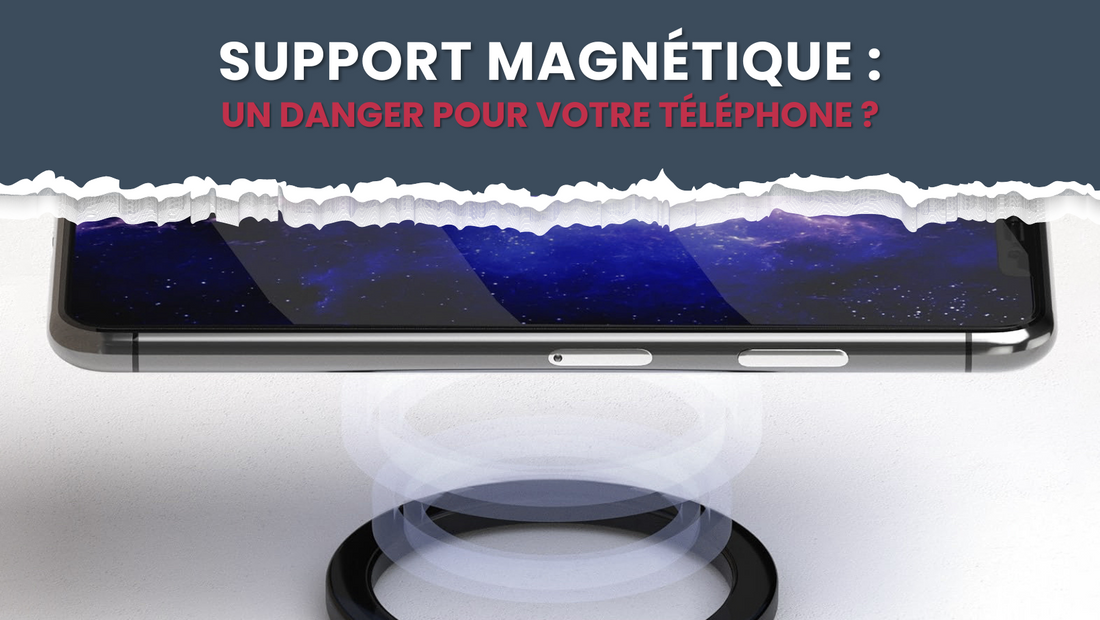 bannière danger support téléphone magnétique