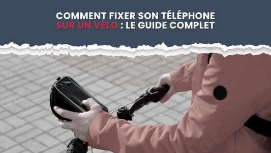 bannière fixer son téléphone sur un vélo