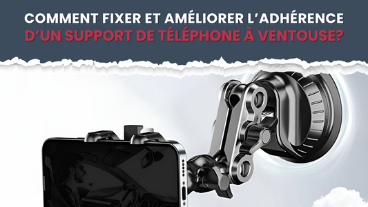 Bannière Support de Téléphone à Ventouse