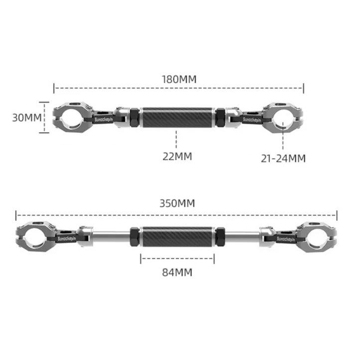 Barre de guidon moto dimensions