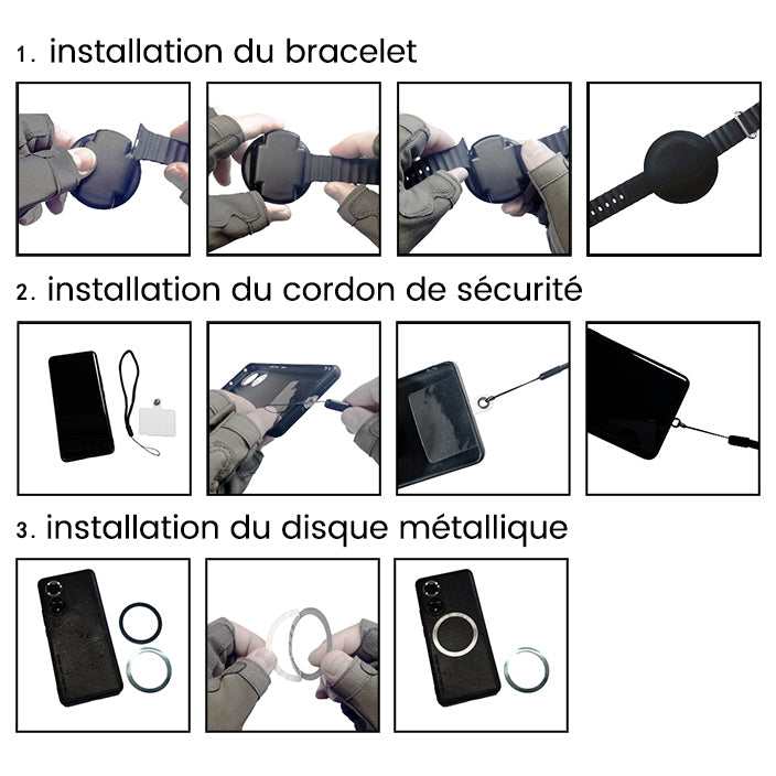 Bracelet Téléphone Sport instructions