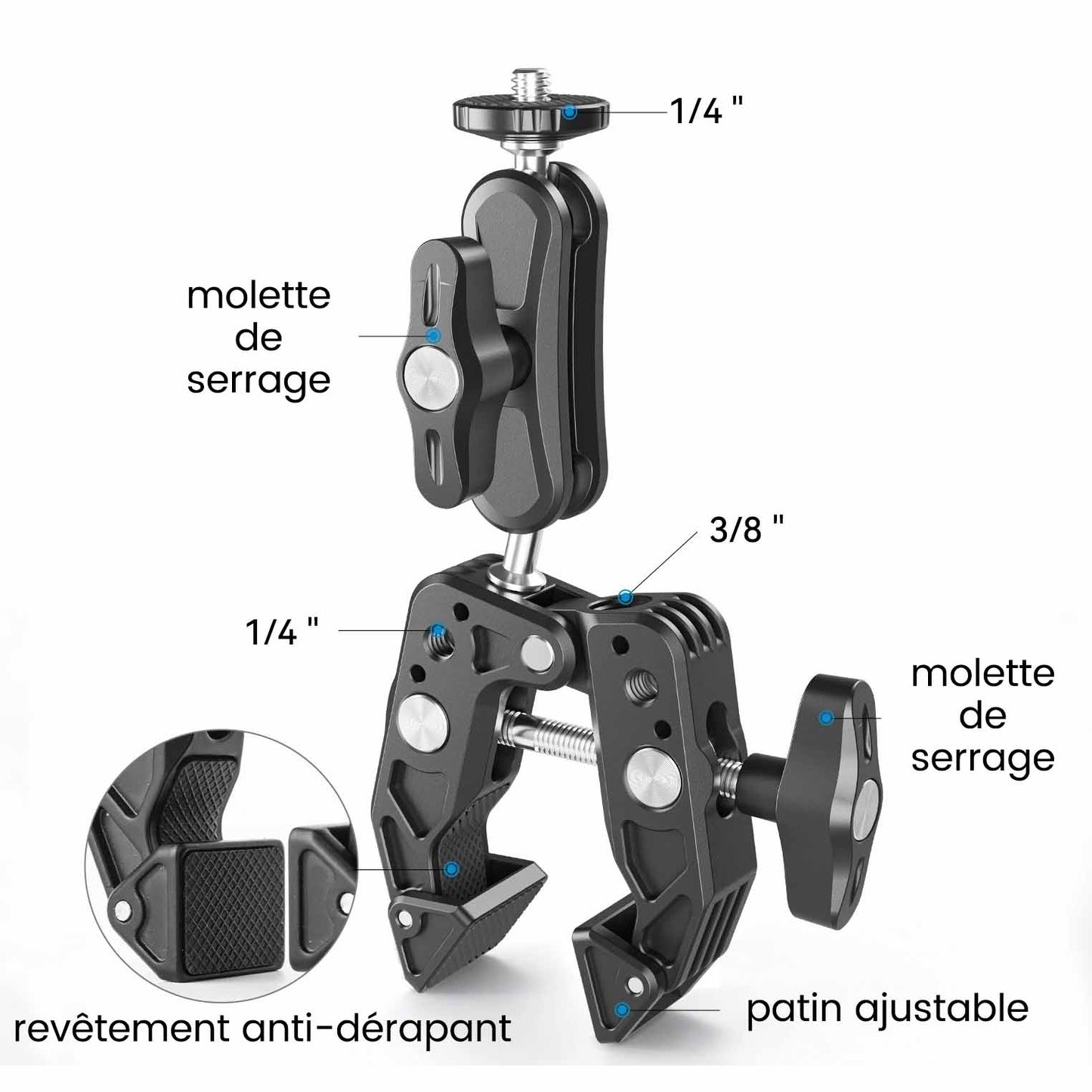 Bras Articulé Smartphone caractéristiques