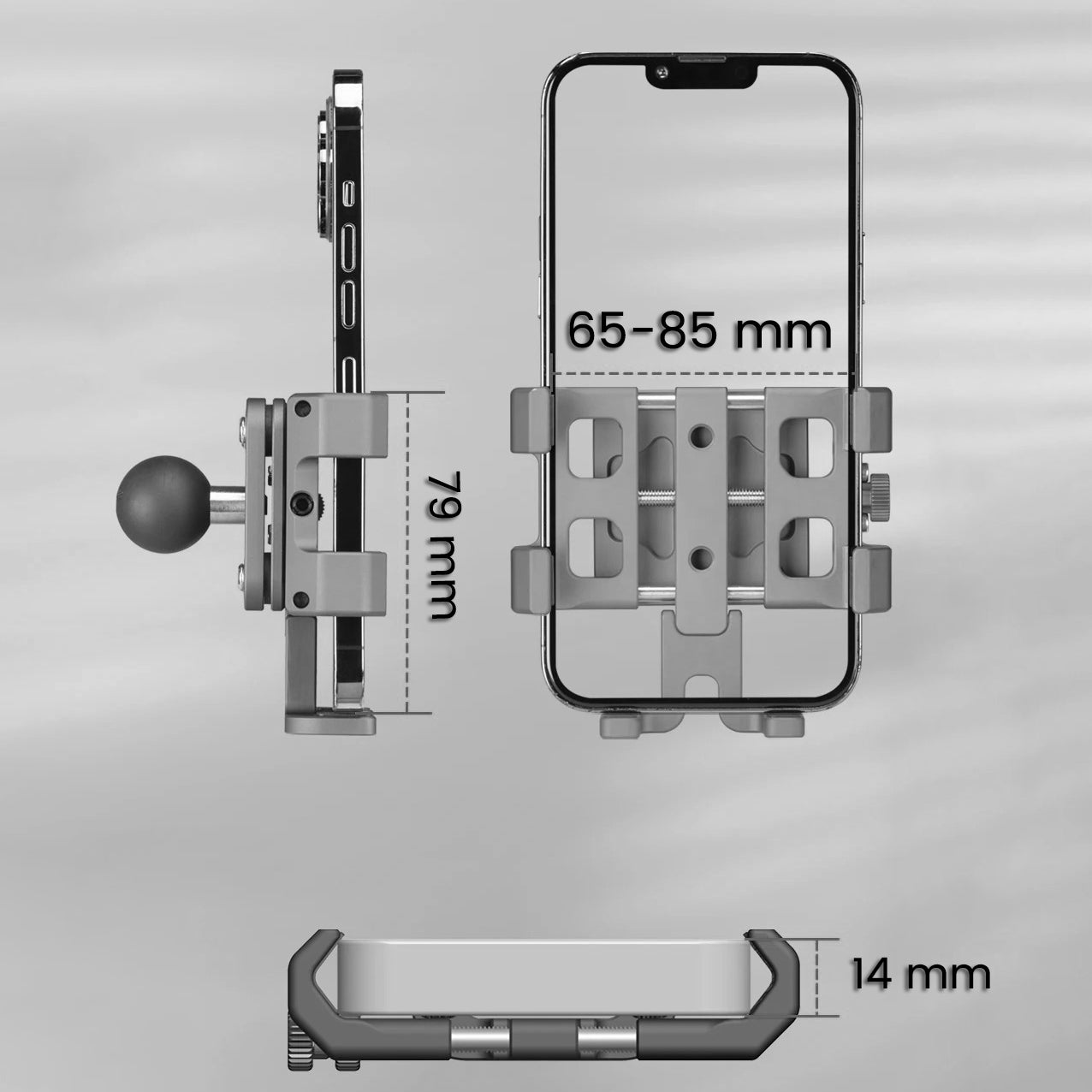 Porte Smartphone Vélo dimensions