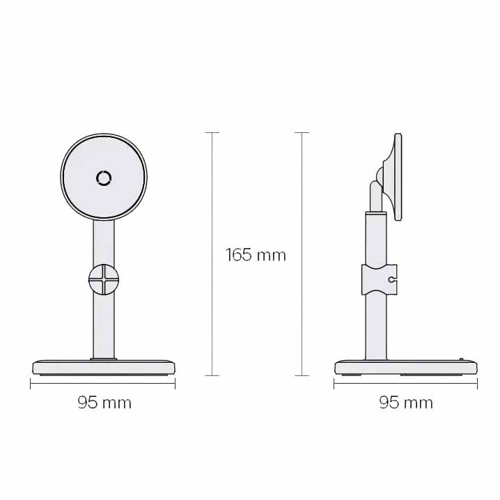 Support Magnétique Téléphone dimensions