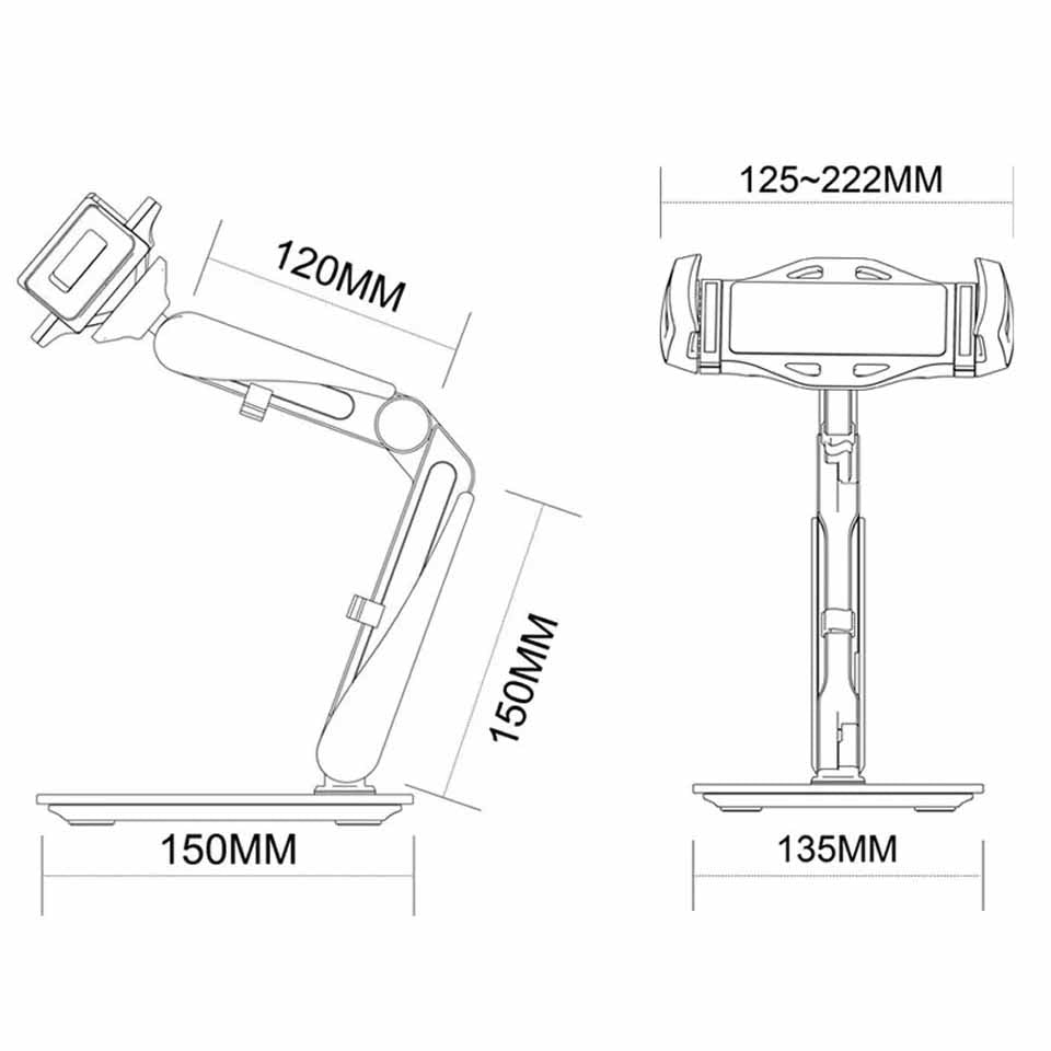 Support Portable Bureau dimensions