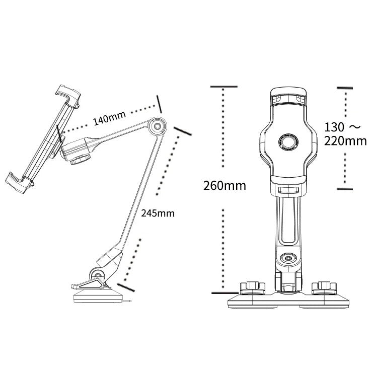 Support Smartphone Camion dimensions