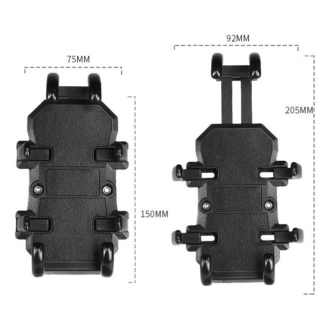 Support Téléphone Guidon Moto dimensions