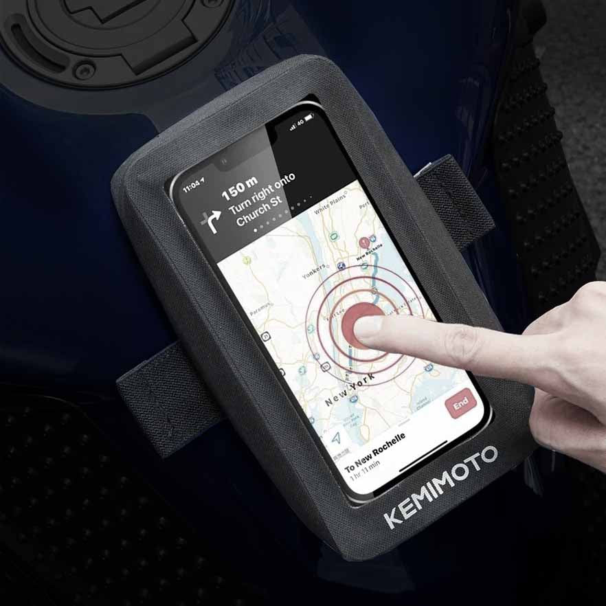 Support Téléphone Moto Aimanté sur réservoir