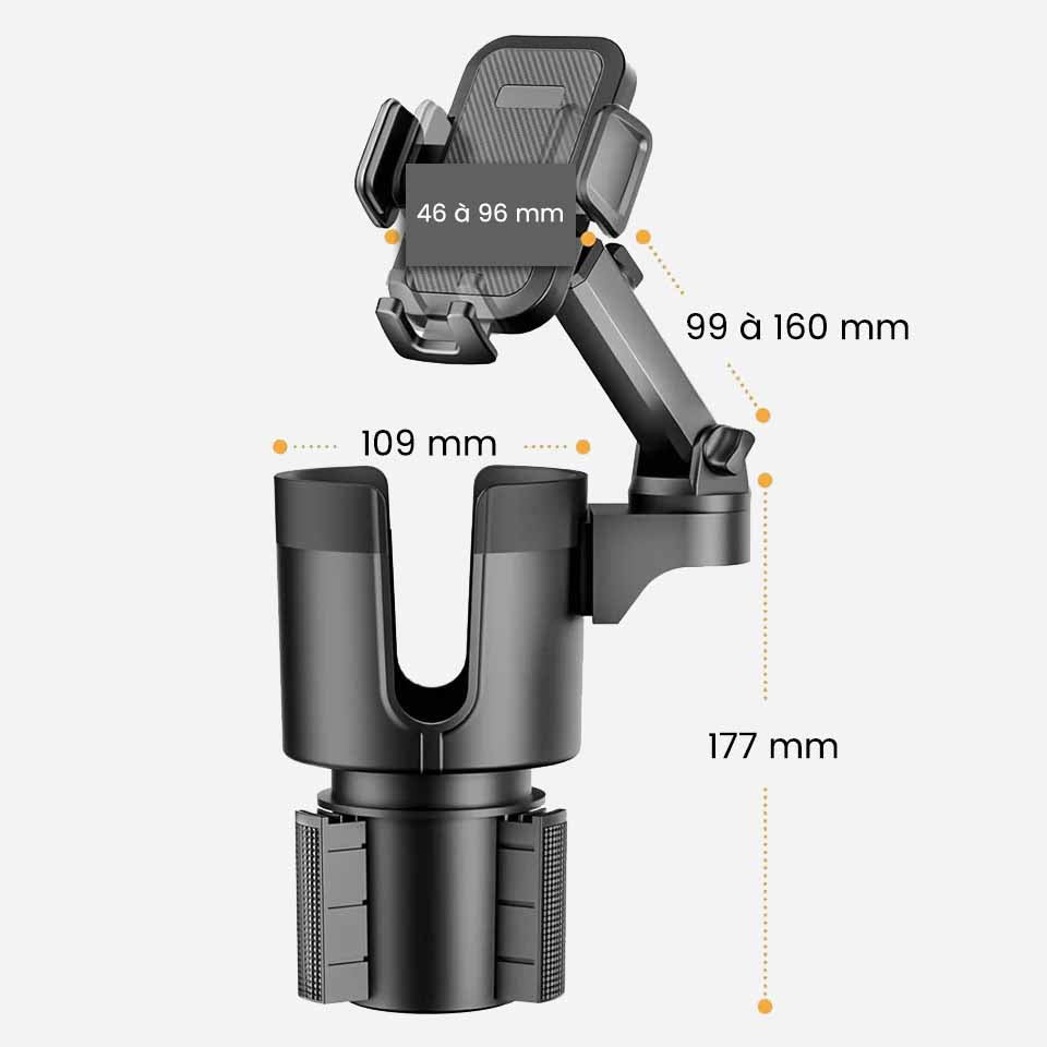 Support Téléphone Poids Lourd dimensions