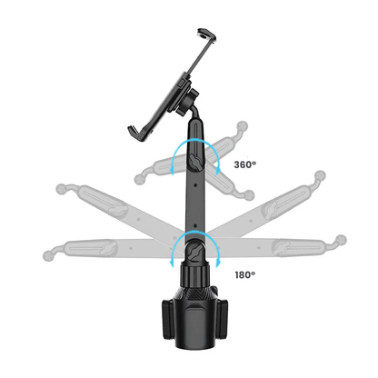 Support Téléphone Porte Gobelet Rotation