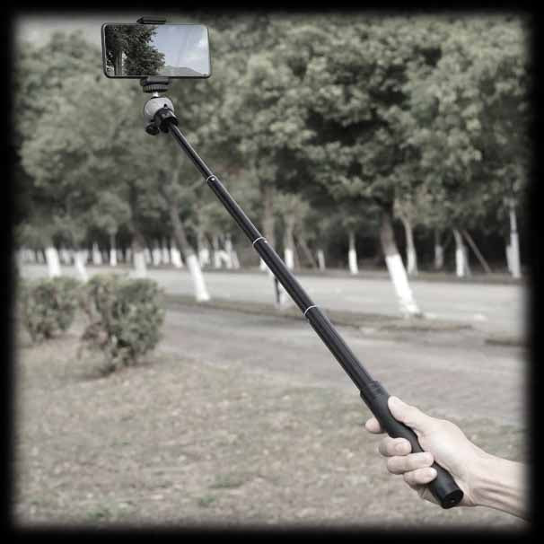 Trépied pour Portable en mode perche à selfie