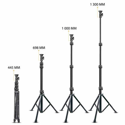 Trépied pour Téléphone avec Lumière dimensions