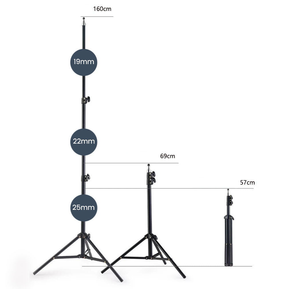Trépied Smartphone Flexible dimensions