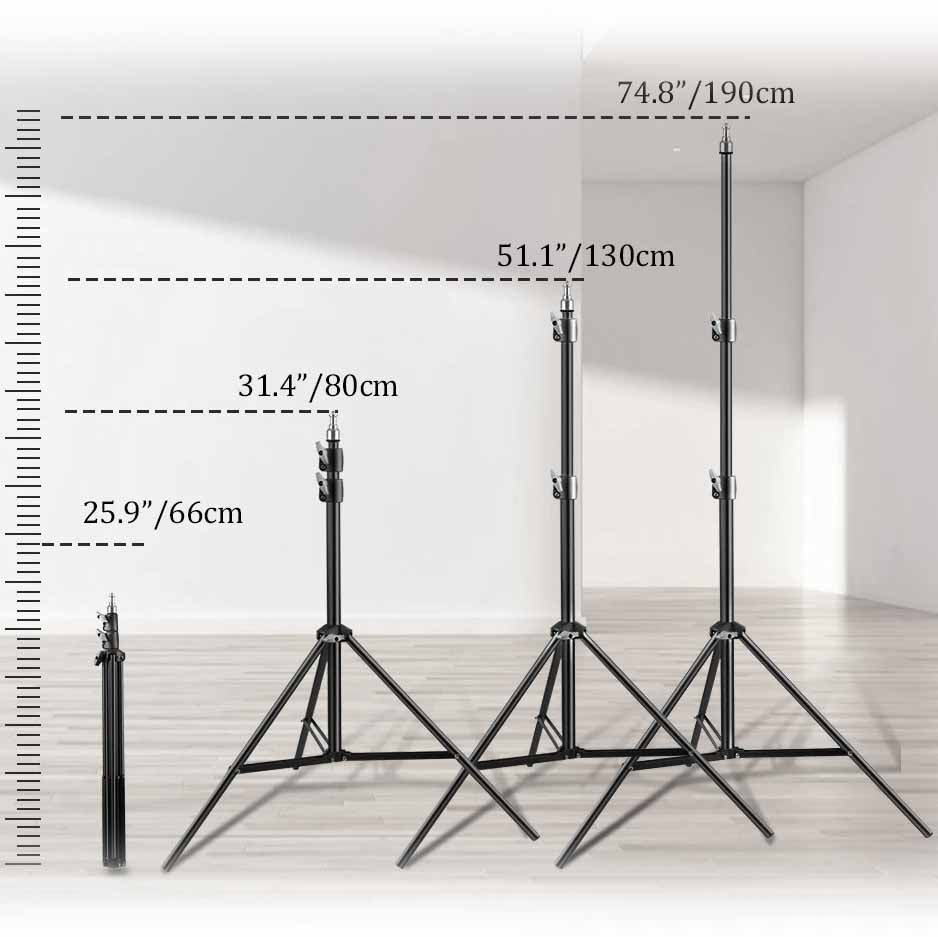 Trépied Téléphone Vertical dimensions