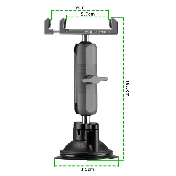 Support Téléphone Voiture Ventouse dimensions